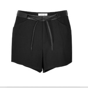 Helmut Lang Leather waist shorts